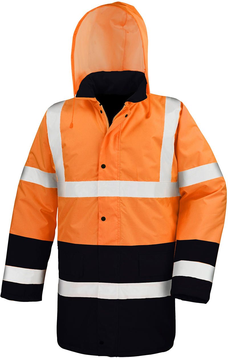 Μπουφάν ασφαλείας Core Motorway Result R452X Fluorescent Orange/Black