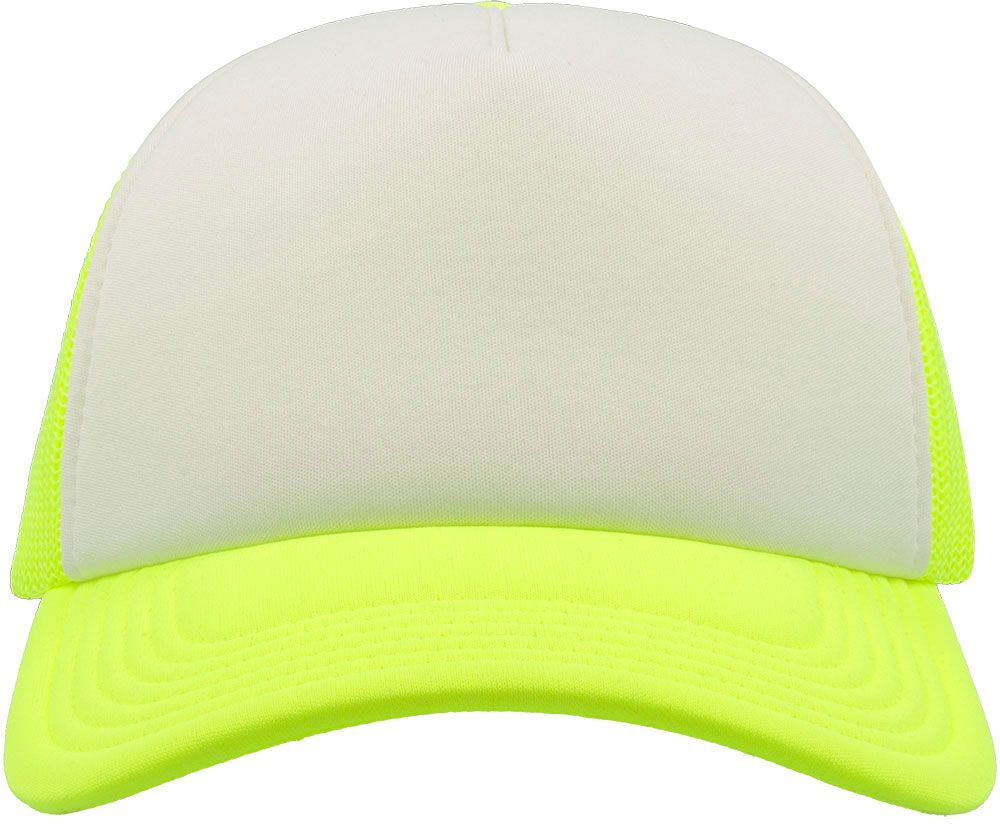 Πεντάφυλλο καπέλο τζόκεϊ με δίχτυ Rapper Atlantis RAPP White/Yellow Fluo