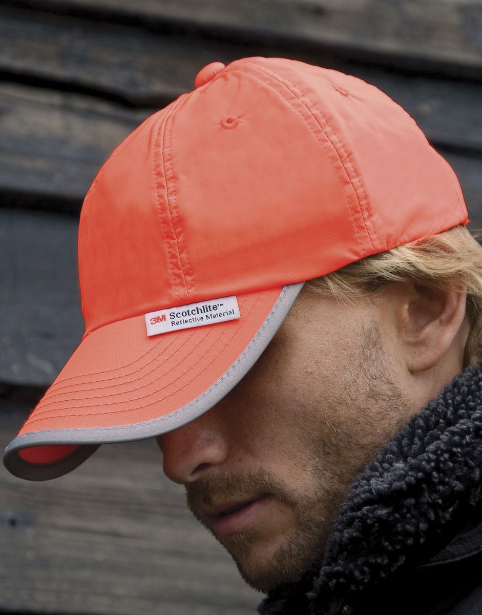 Καπέλο με ανακλαστική ταινία Result Caps RC035X Fluorescent Orange