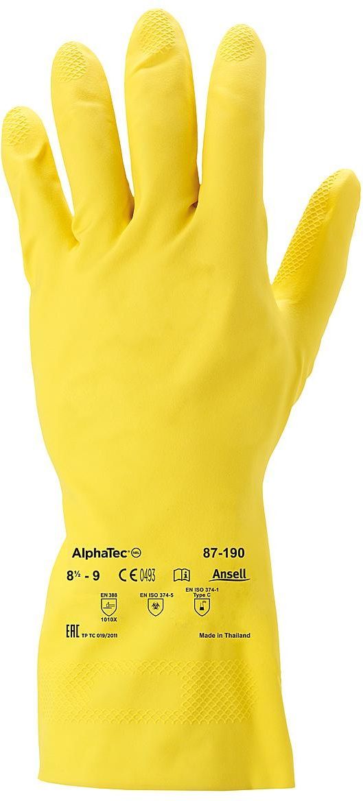 Γάντια AlphaTec 87-190 360160 Ansell Κίτρινο