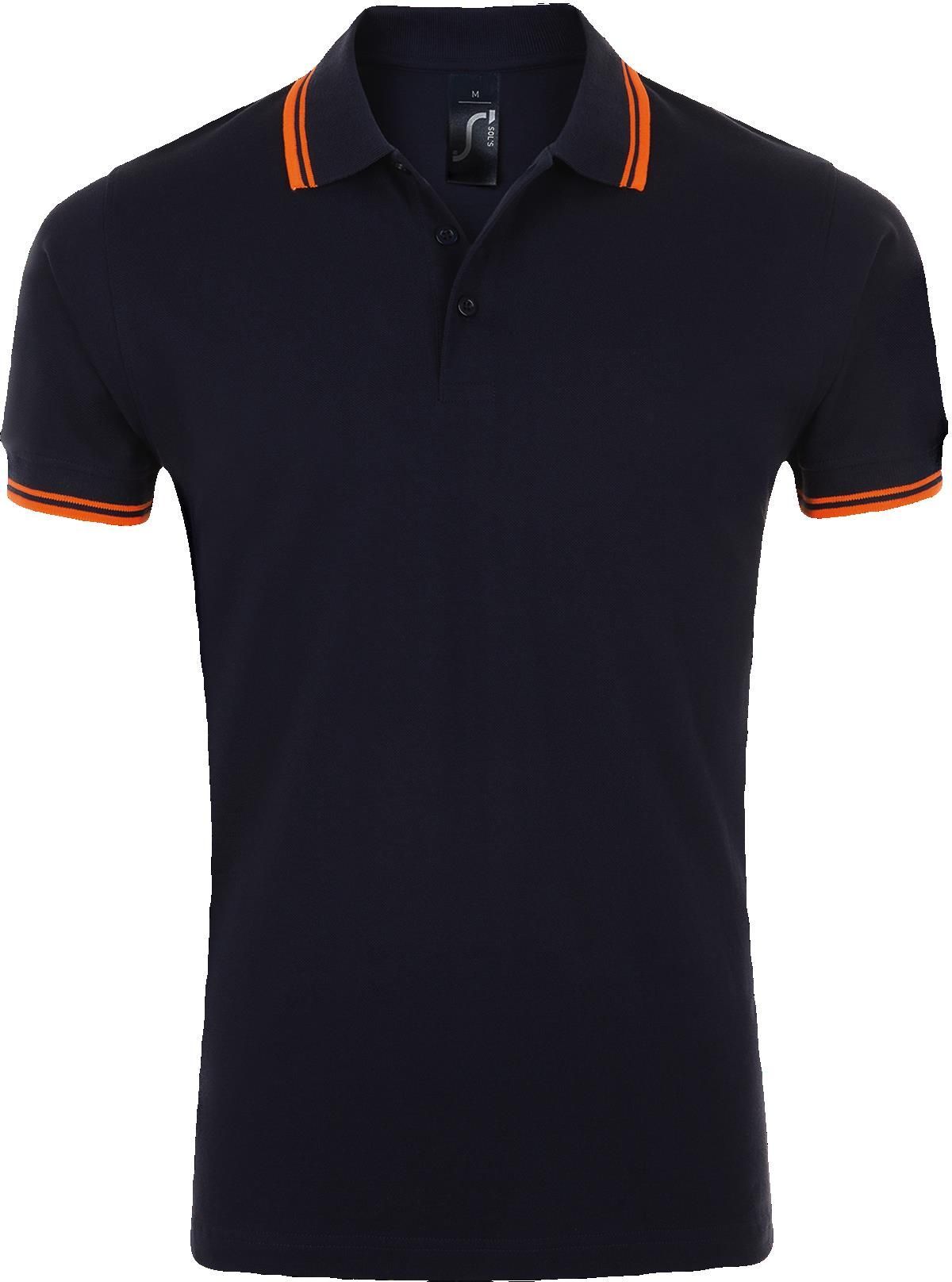 Ανδρικό πόλο πικέ Pasadena Men SOLS 00577 French Navy/Neon Orange