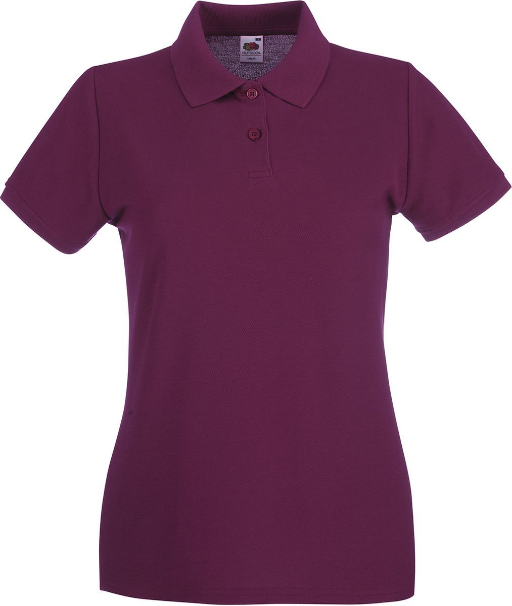 Lady-Fit Premium Polo Fruit of the Loom 63-030-0 Burgundy