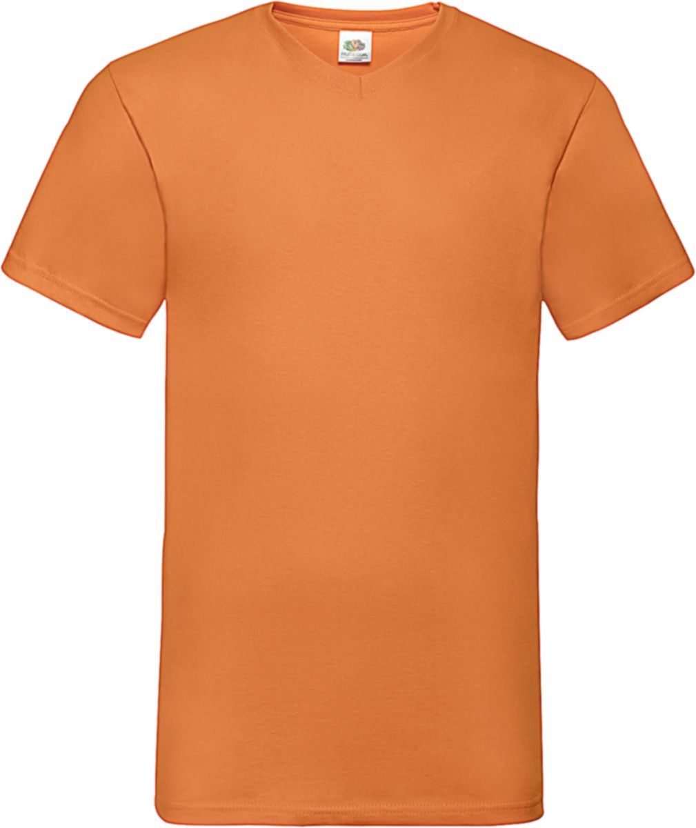 Λαιμόκοψη V T-Shirt Fruit of the Loom 61-066-0 Orange