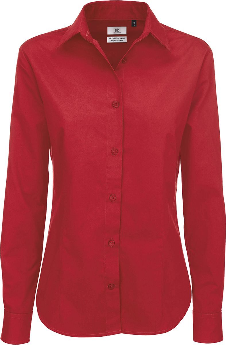 Γυναικείο πουκάμισο B & C Sharp LSL Women Deep Red