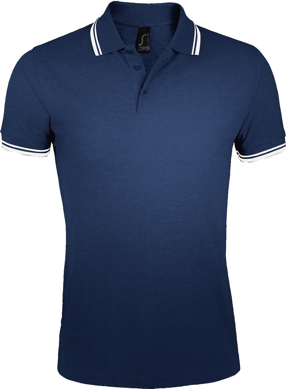 Ανδρικό πόλο πικέ Pasadena Men SOLS 00577 French Navy/White