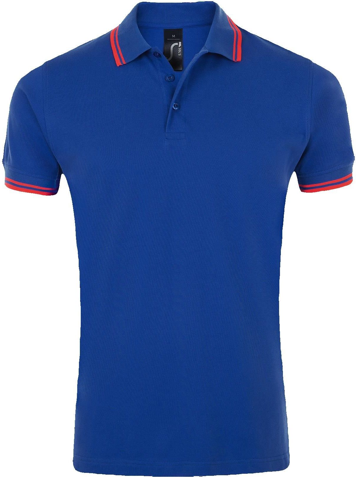 Ανδρικό πόλο πικέ Pasadena Men SOLS 00577 Royal Blue/Neon Coral