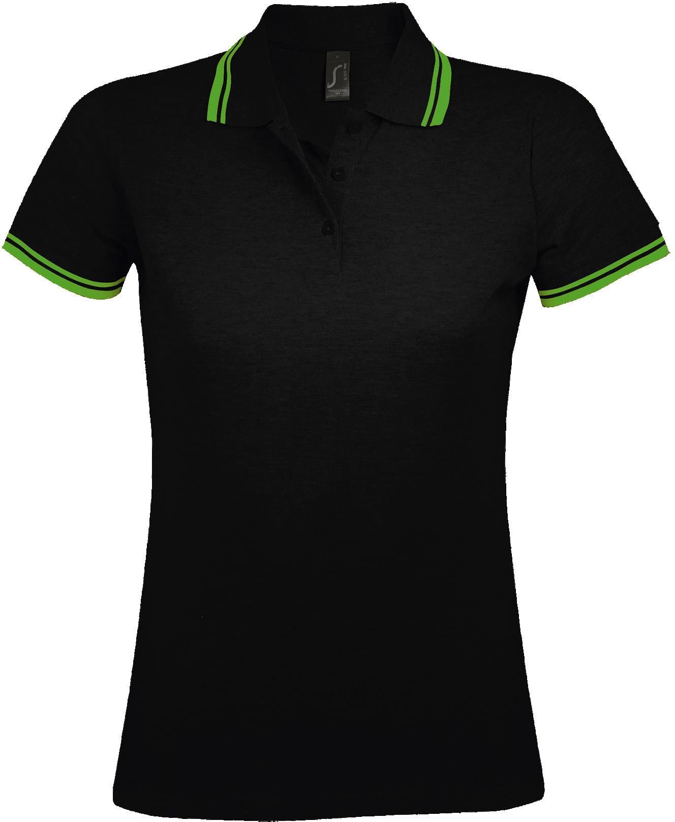 Γυναικείο πόλο πικέ Pasadena Women SOLS 00578 Black/Lim