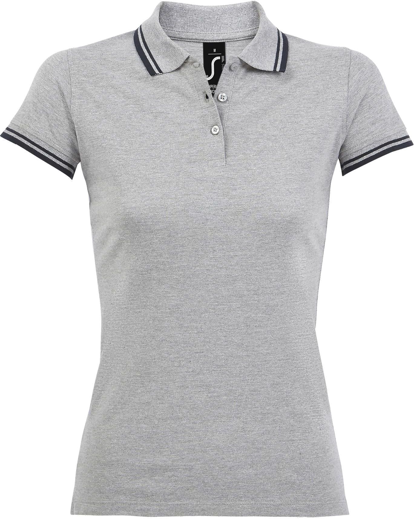Γυναικείο πόλο πικέ Pasadena Women SOLS 00578 Grey Mela