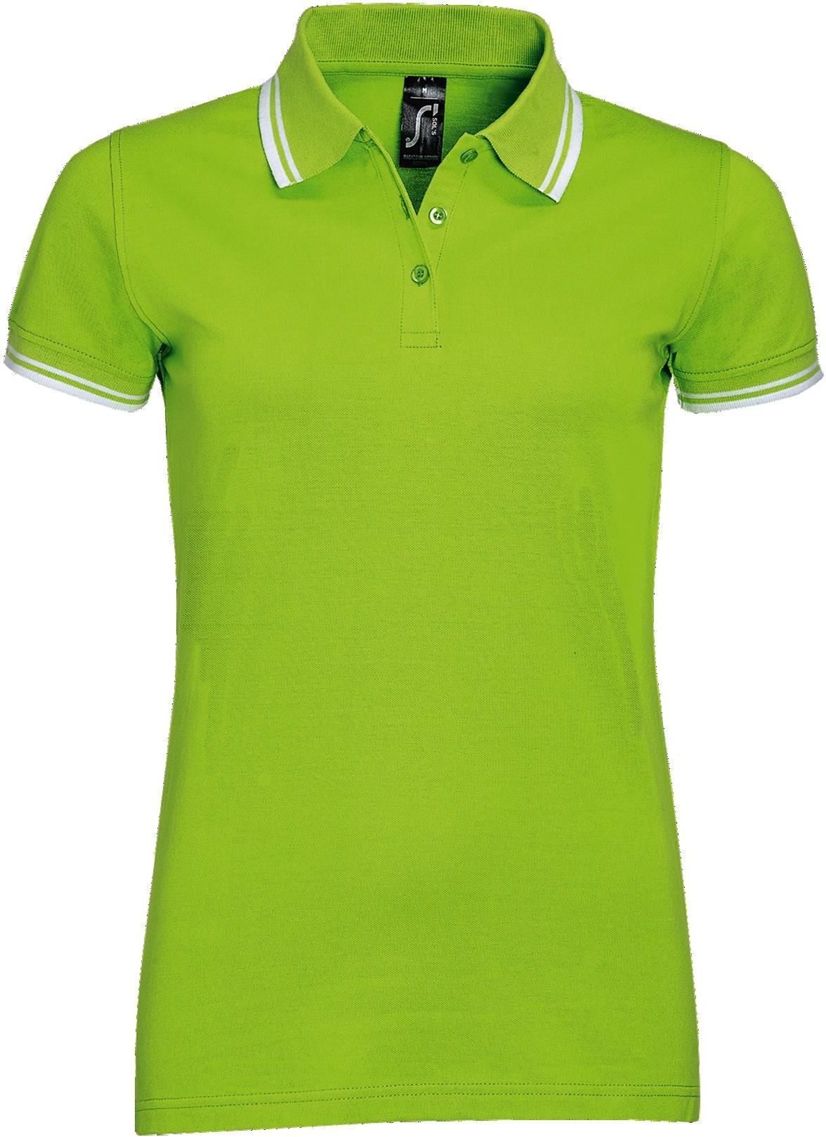 Γυναικείο πόλο πικέ Pasadena Women SOLS 00578 Lime/Whit