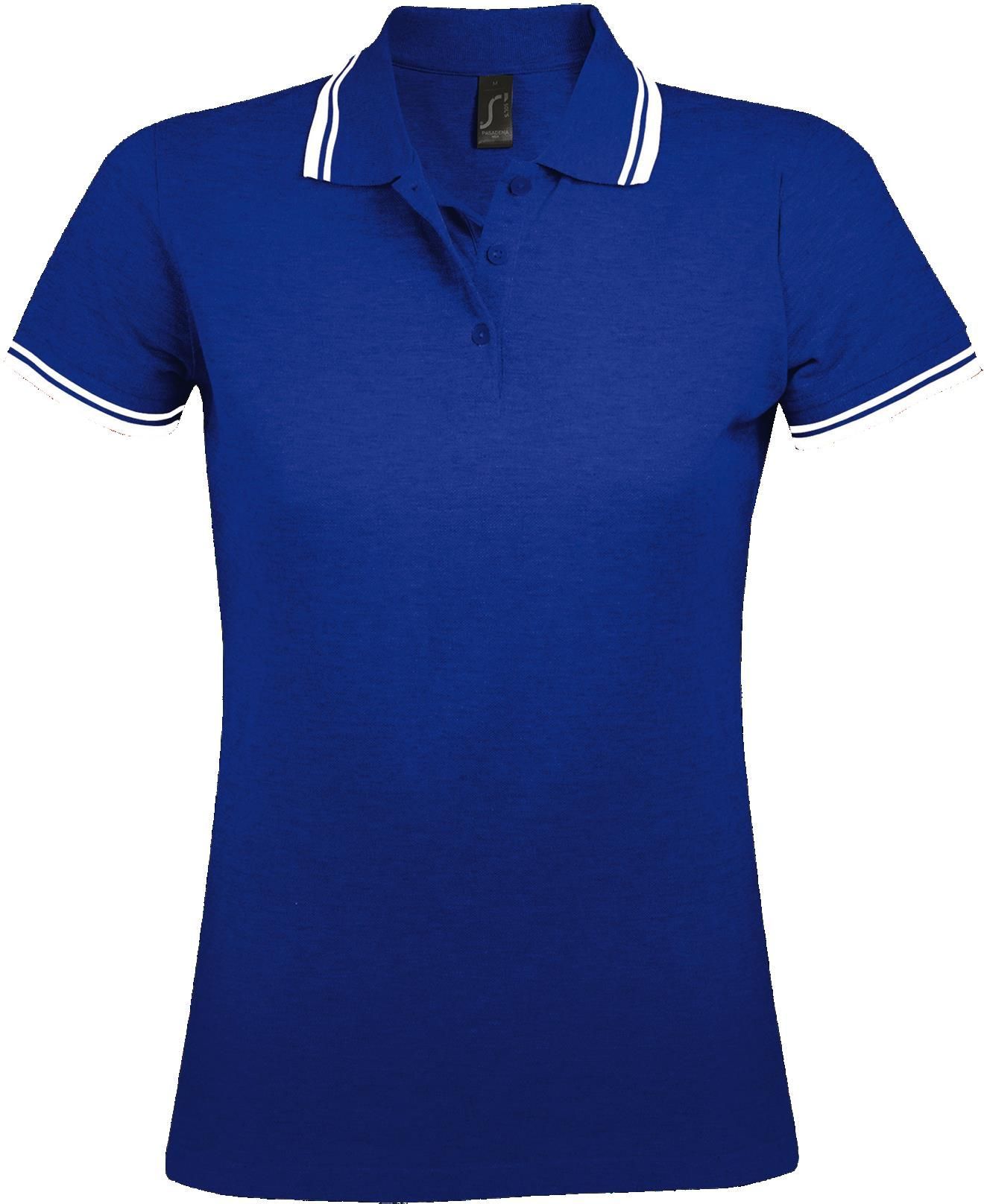 Γυναικείο πόλο πικέ Pasadena Women SOLS 00578 Royal/Whi