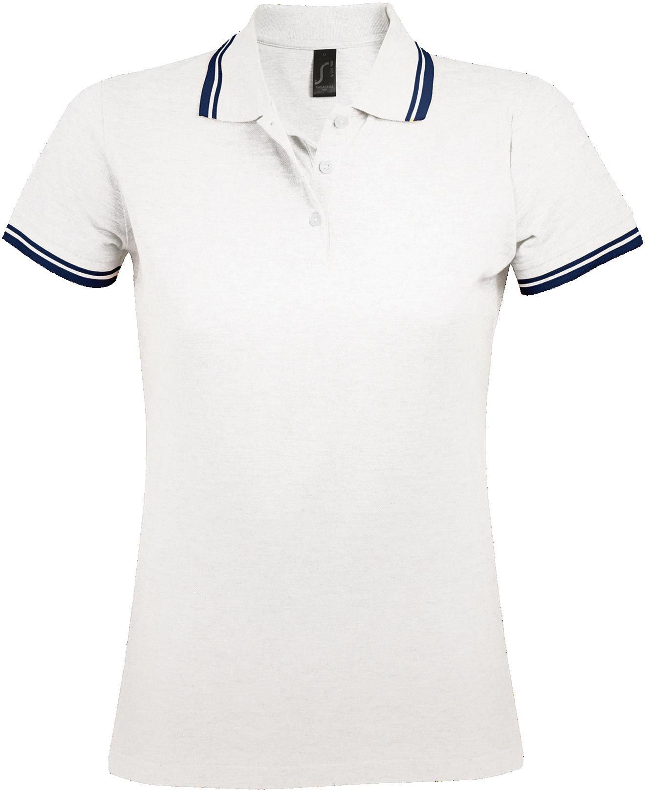 Γυναικείο πόλο πικέ Pasadena Women SOLS 00578 White/Nav
