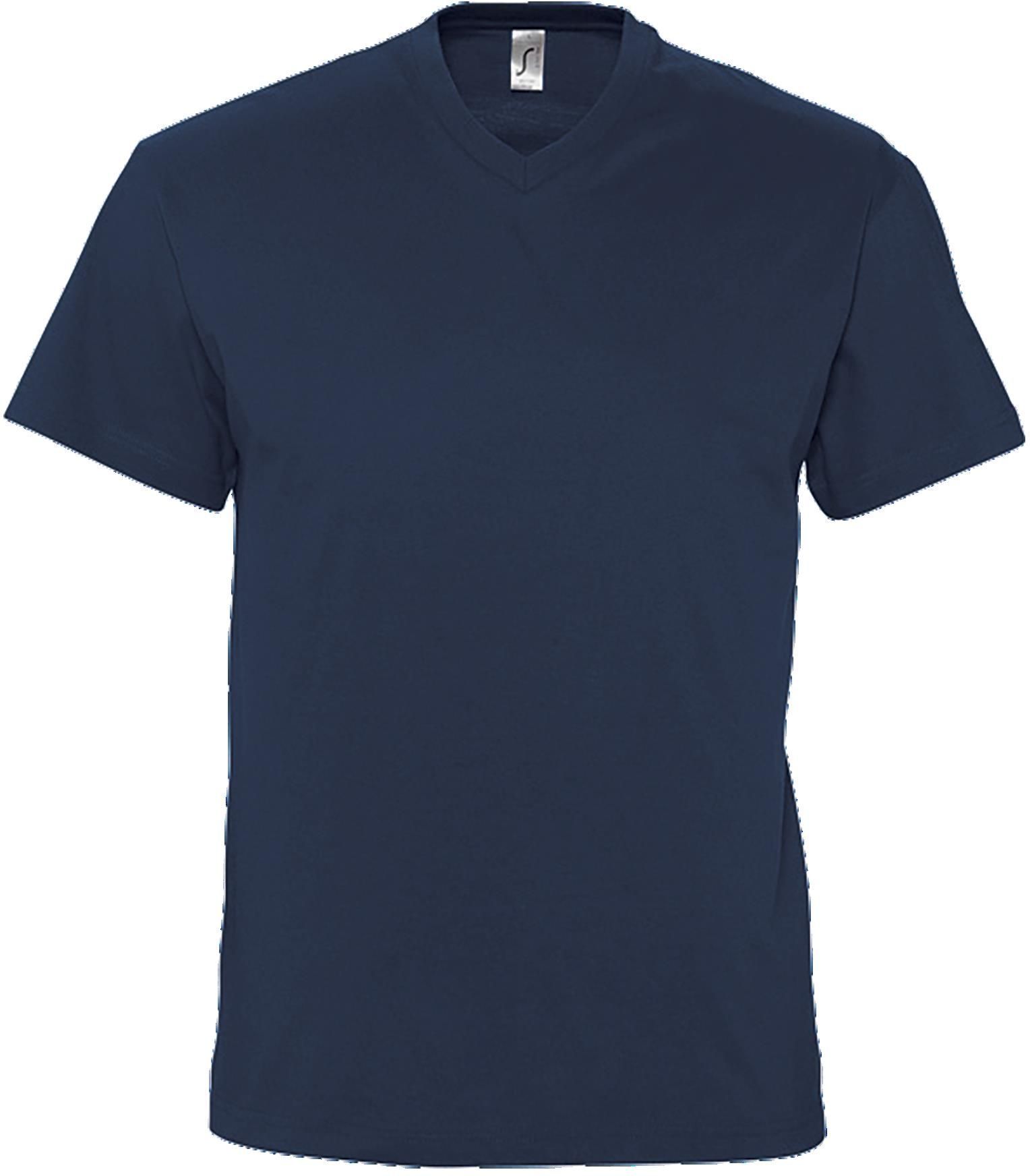 V-Neck T-Shirt Victory SOLS 11150 Navy