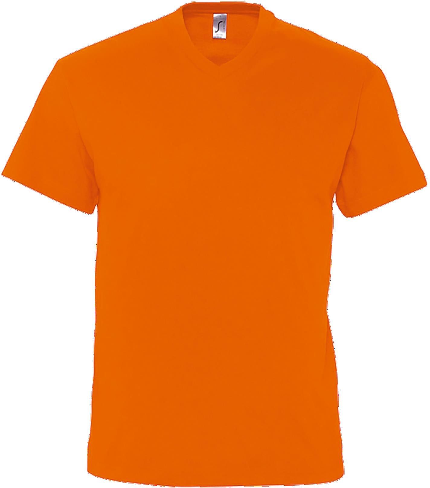 V-Neck T-Shirt Victory SOLS 11150 Orange