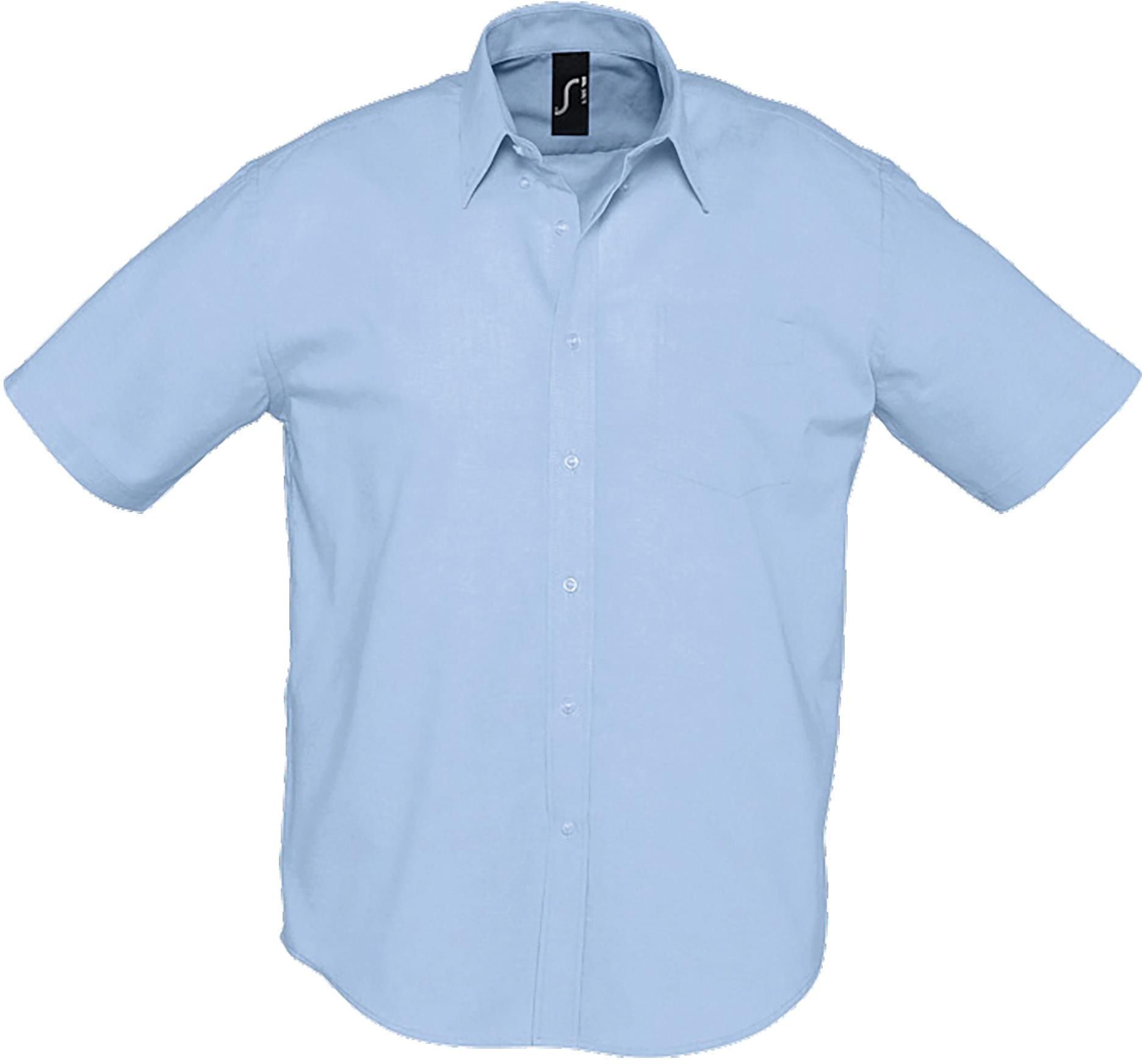 Ανδρικό κοντομάνικο πουκάμισο oxford Brisbane SOLS 16010 Sky Blue