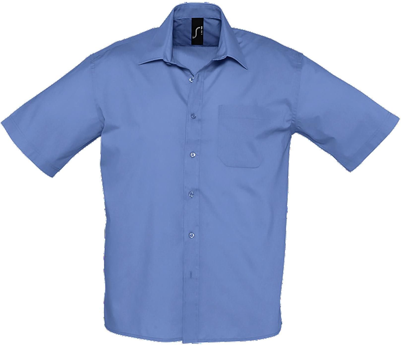 Ανδρικό κοντομάνικο πουκάμισο Bristol SOLS 16050 Medium Blue