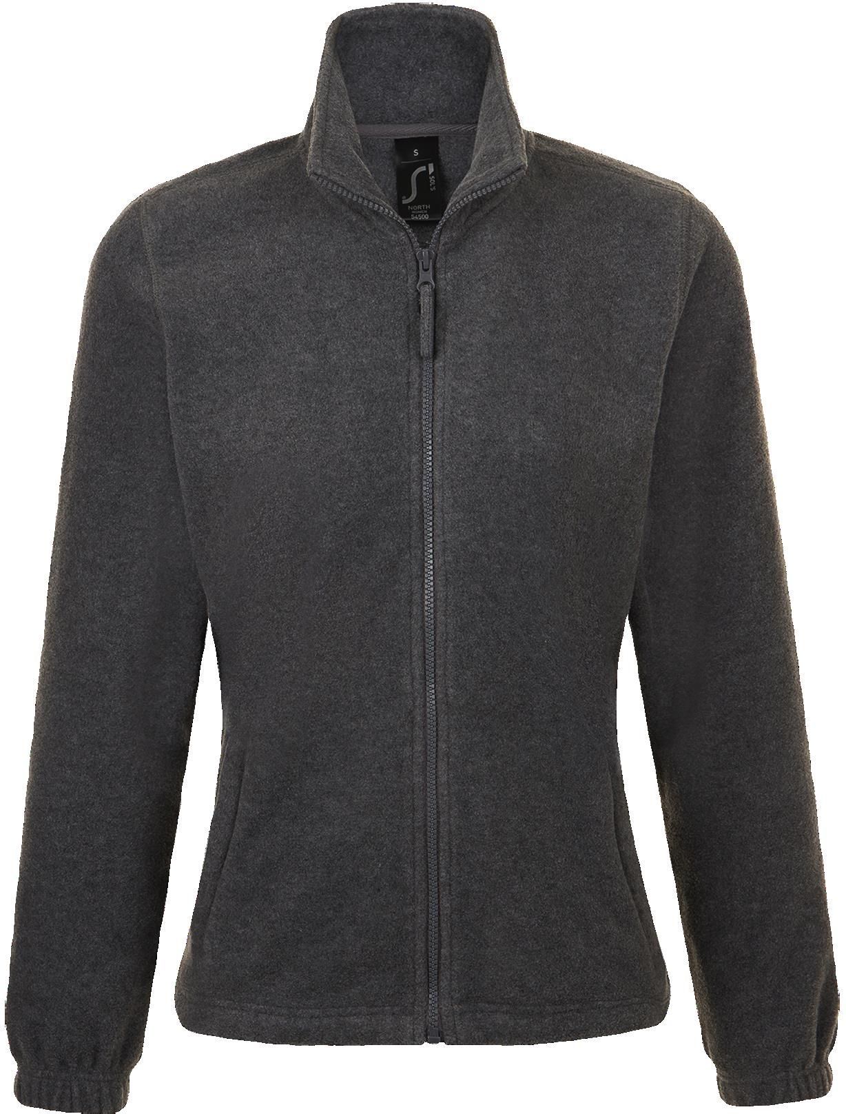 Γυναικεία ζακέτα fleece North Women SOLS 54500 Grey Melange