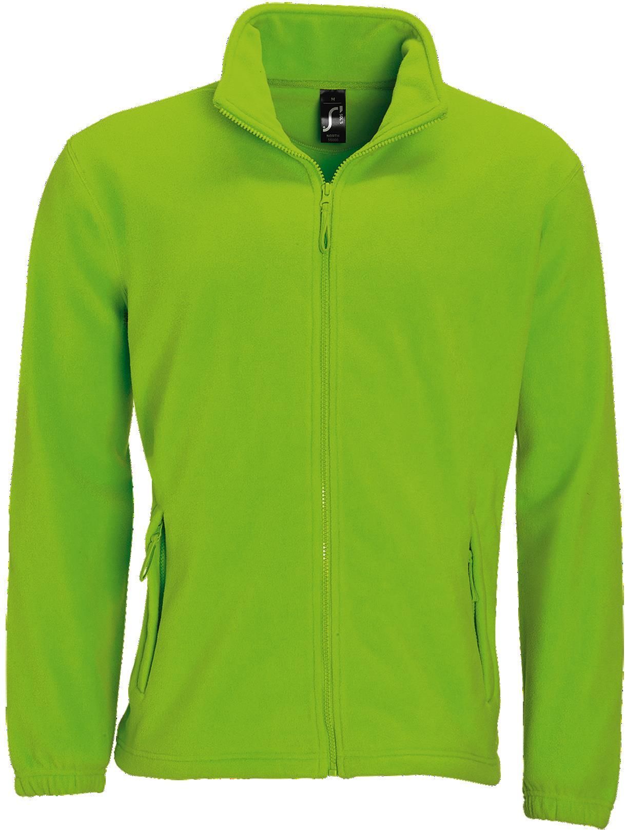 Ανδρική ζακέτα fleece North SOLS 55000 Lime