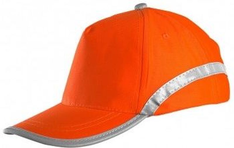 Πεντάφυλλο ανακλαστικό καπέλο Flash About Basics 00838 Orange