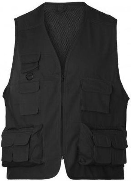 Γιλέκο ρεπόρτερ με δίχτυ επένδυση Rise About Basics 00108 Black