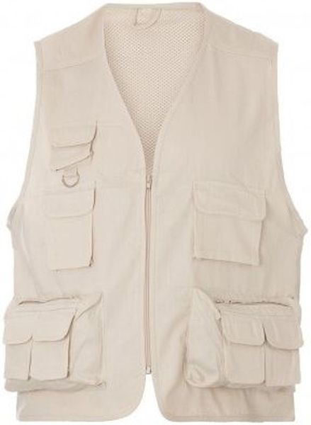 Γιλέκο ρεπόρτερ με δίχτυ επένδυση Rise About Basics 00108 Natural