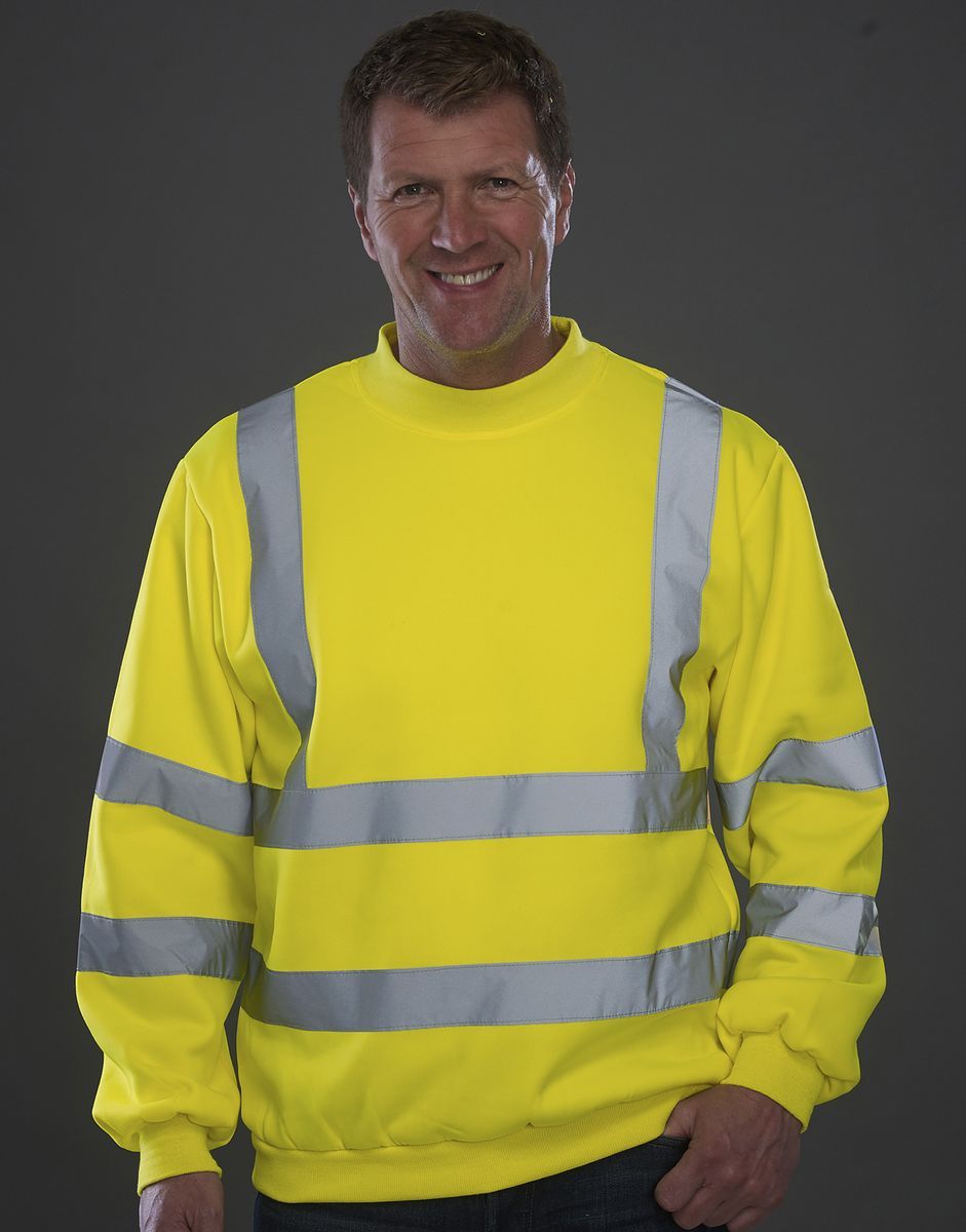 Φούτερ με ανακλαστικές ταινίες Yoko HVJ510 Fluo Yellow
