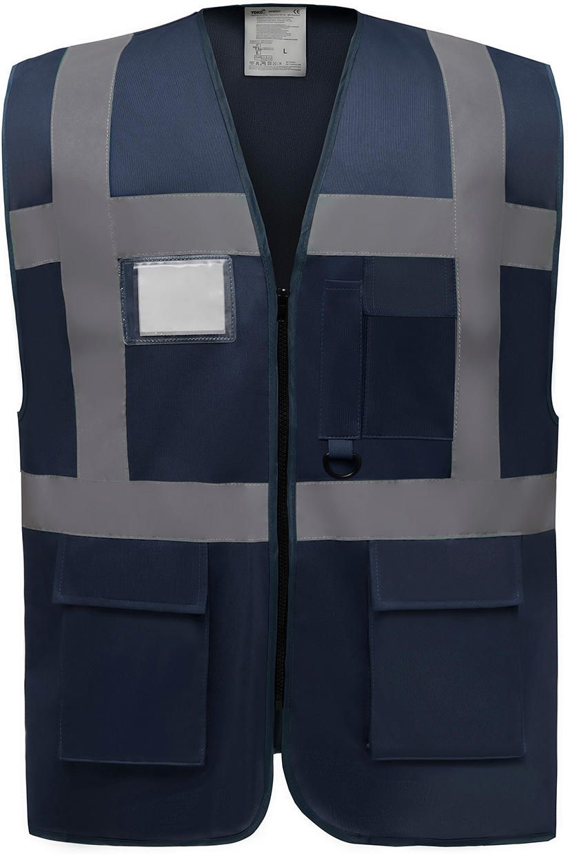 Γιλέκο με ανακλαστικές ταινίες Yoko HVW801 Navy