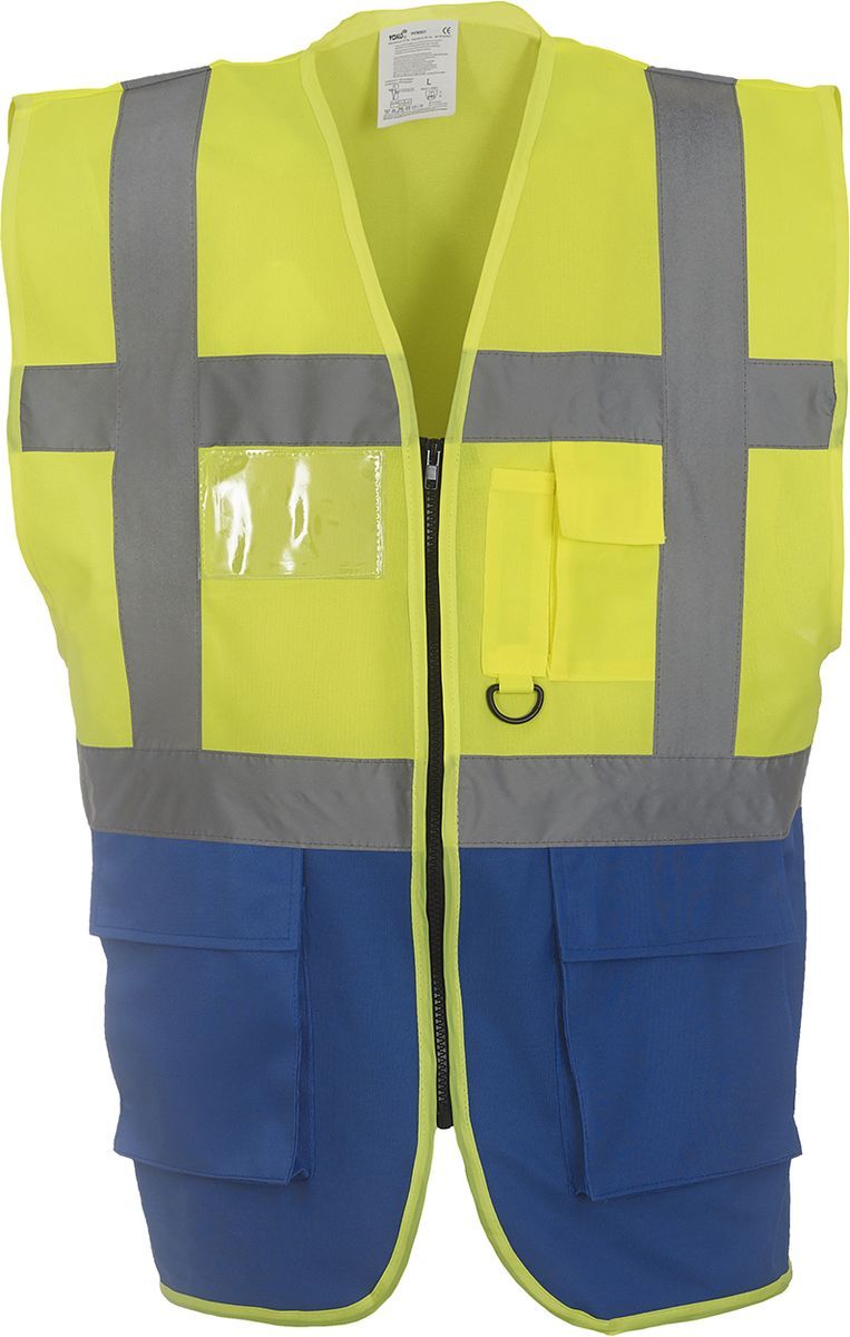 Γιλέκο με ανακλαστικές ταινίες Yoko HVW801 Fluo Yellow/