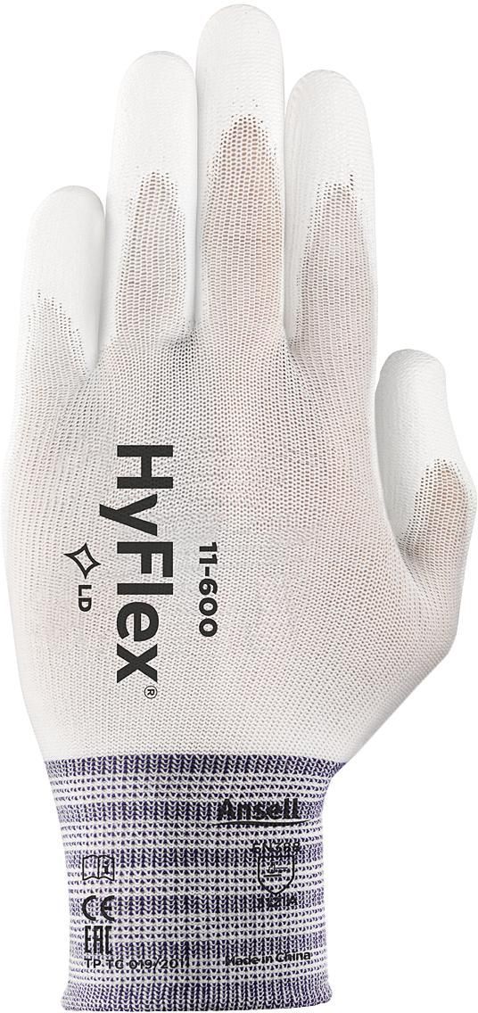 Γάντια HyFlex 11-600 370015 Ansell Γκρι Ανοιχτό