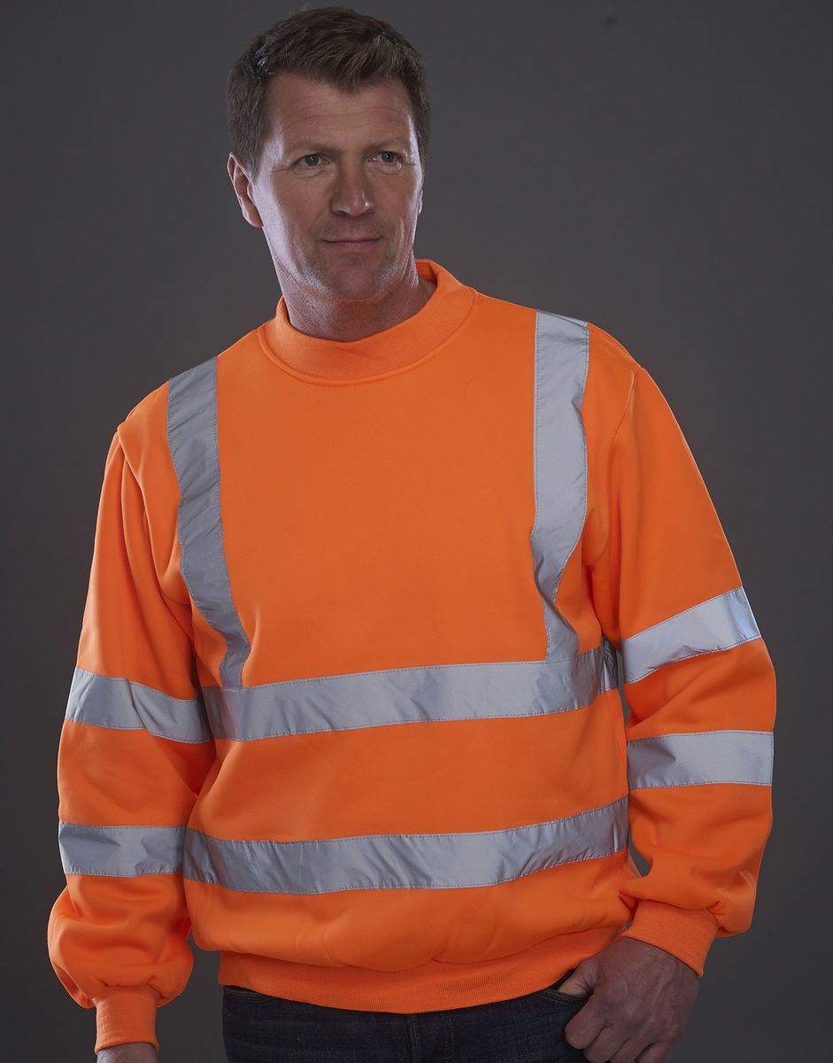 Φούτερ με ανακλαστικές ταινίες Yoko HVJ510 Fluo Orange