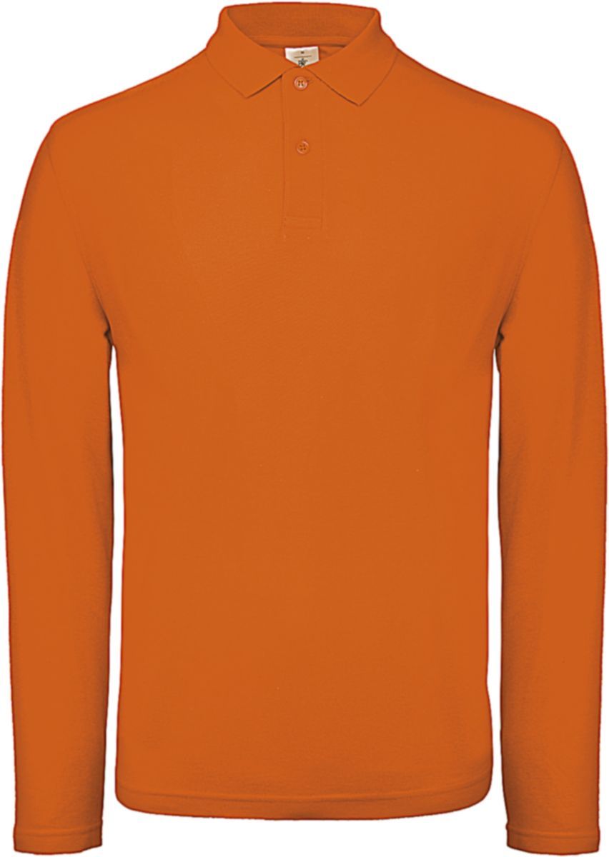 Μακρυμανικο Ανδρικο Polo ID.001 LSL B & C PUI12 Orange