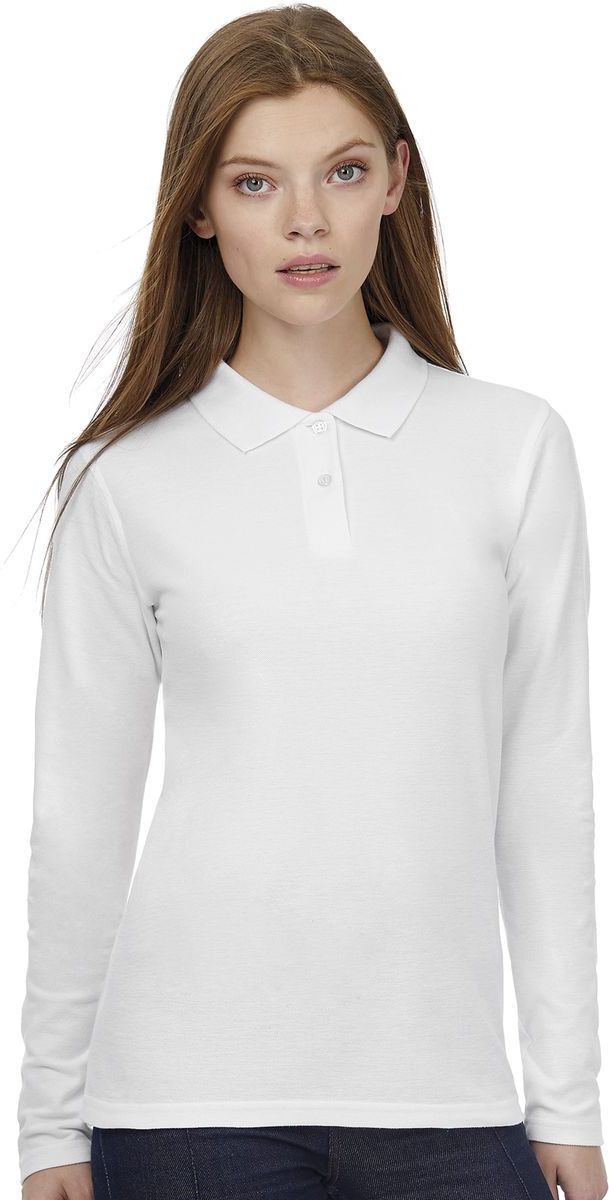 Μακρυμανικο Γυναικειο Polo ID.001 LSL B & C PWI13 White