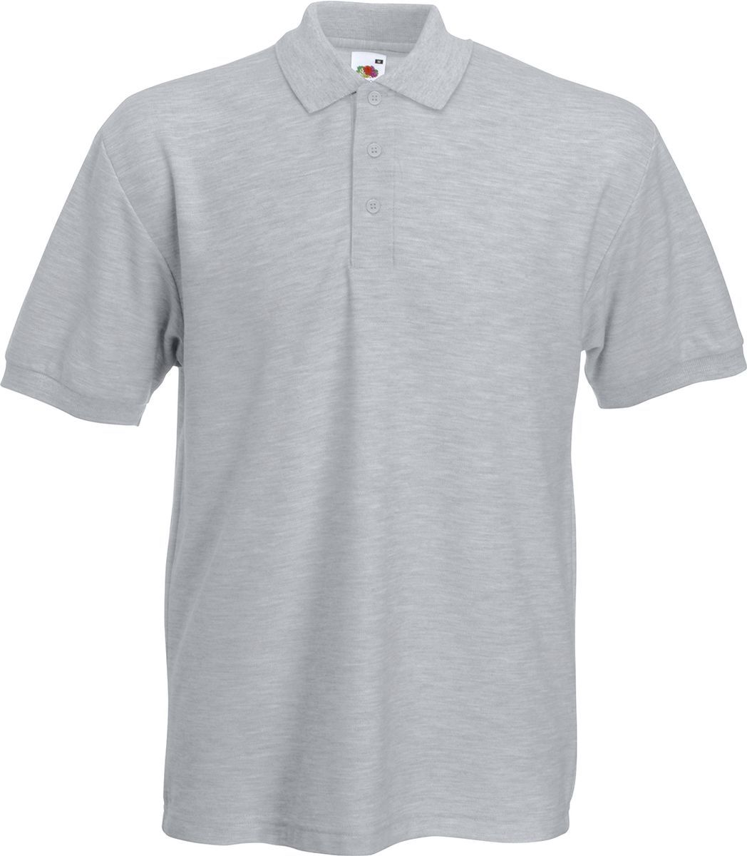 Heavyweight Polo Fruit of the Loom 63-204-0 Heather Gre