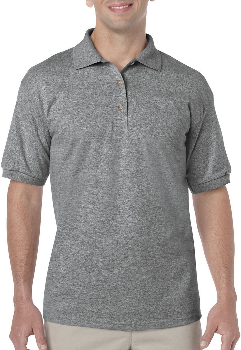 Gildan Mens DryBlend Jersey Polo Gildan 8800 Graphite H