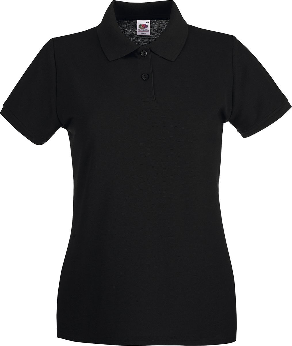 Lady-Fit Premium Polo Fruit of the Loom 63-030-0 Black