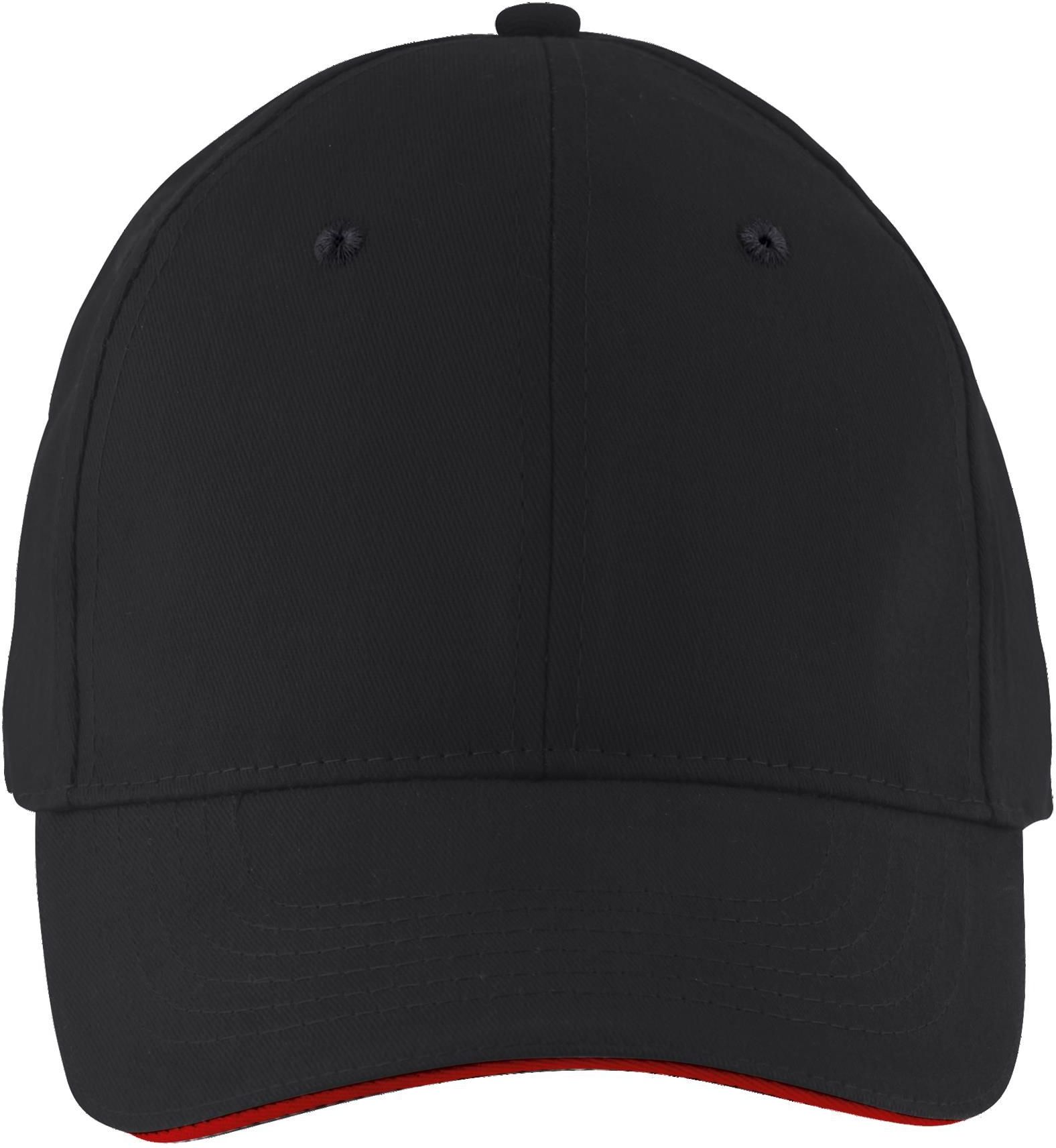 Εξάφυλλο καπέλο τζόκεϊ Solar SOLS 03092 Black/Red