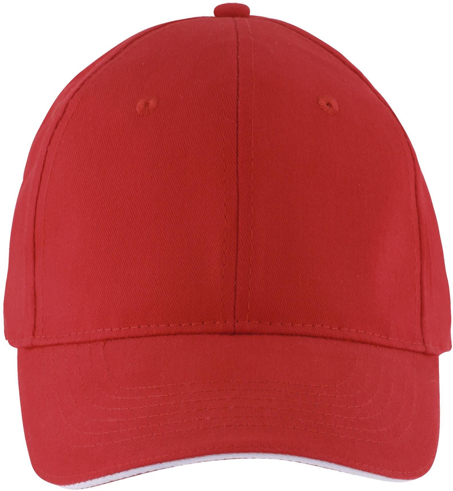 Εξάφυλλο καπέλο τζόκεϊ Solar SOLS 03092 Red/White