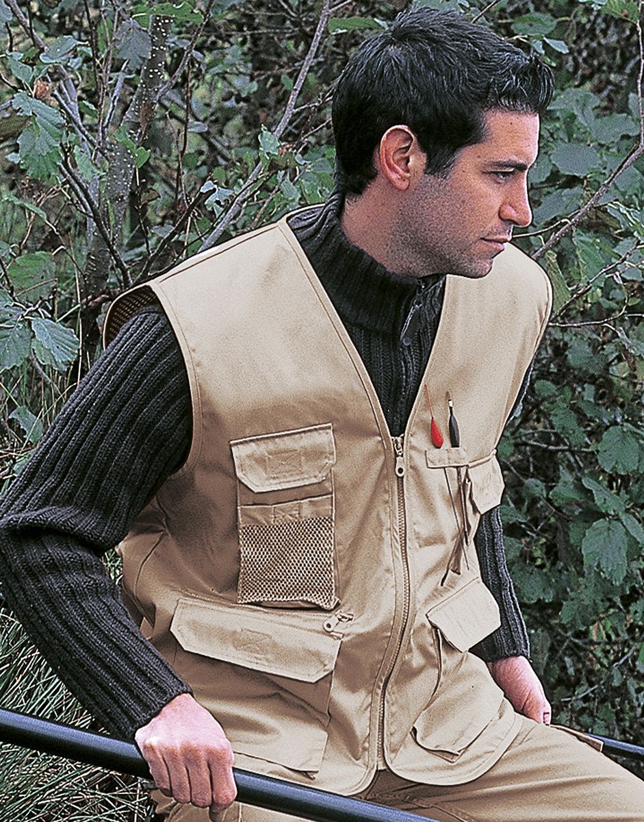 Αμάνικο Safari Photographic Vest Result R045X Camel