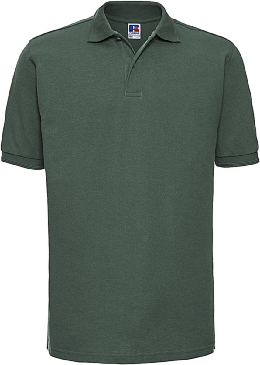 Hard Wearing Polo Shirt Russell R-599M-0 Bottle Green
