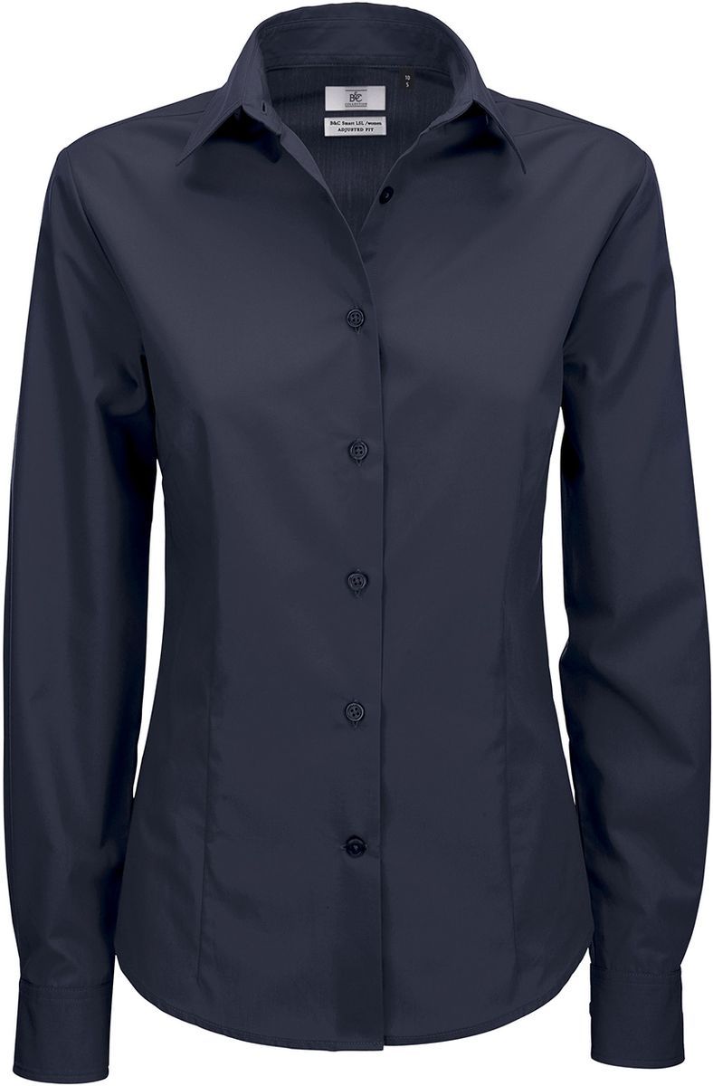 Μακρυμάνικο πουκάμισο B & C Smart LSL Women Navy