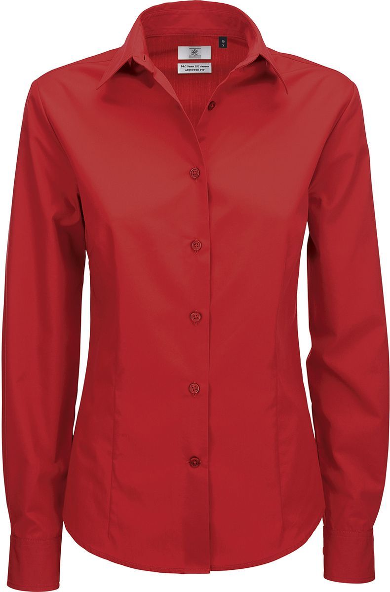 Μακρυμάνικο πουκάμισο B & C Smart LSL Women Deep Red