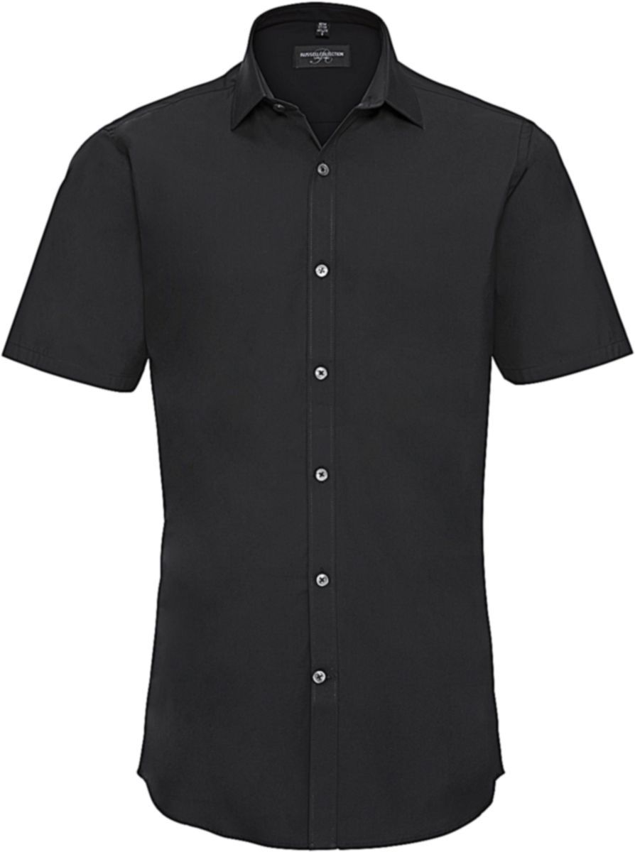 Κοντομάνικο πουκάμισο Stretch Russell R-961M-0 Black