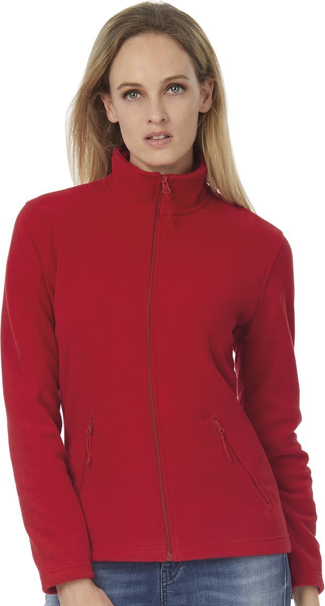 Γυναικεία Micro Fleece ζακετα Full Zip B & C ID.501 Women Red
