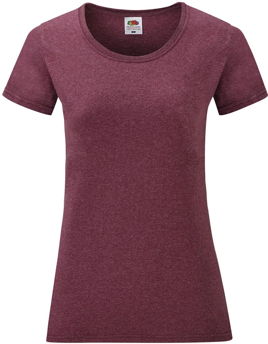 Lady-Fit Valueweight T Fruit of the Loom 61-372-0 Heath