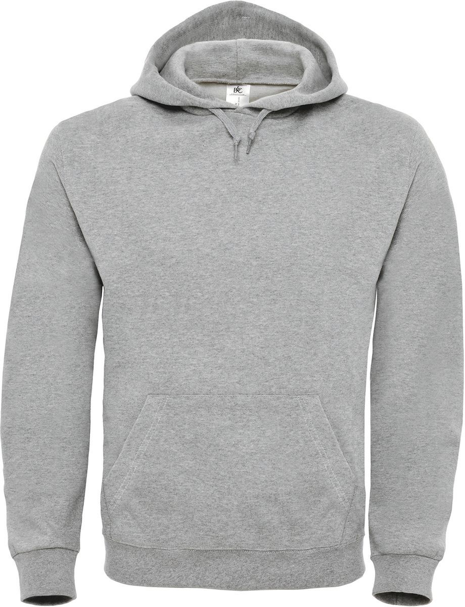 Hooded Sweatshirt B & C ID.003 Heather Grey