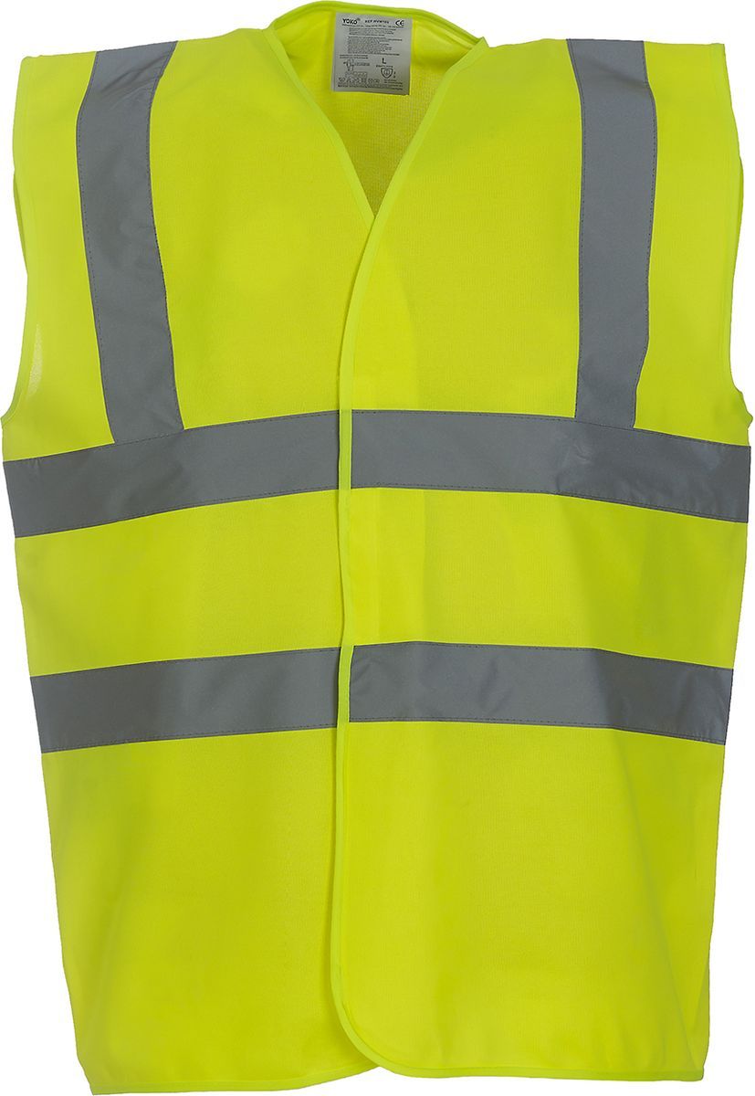 Γιλέκο με ανακλαστικές ταινίες Yoko HVW100 Fluo Yellow 177850