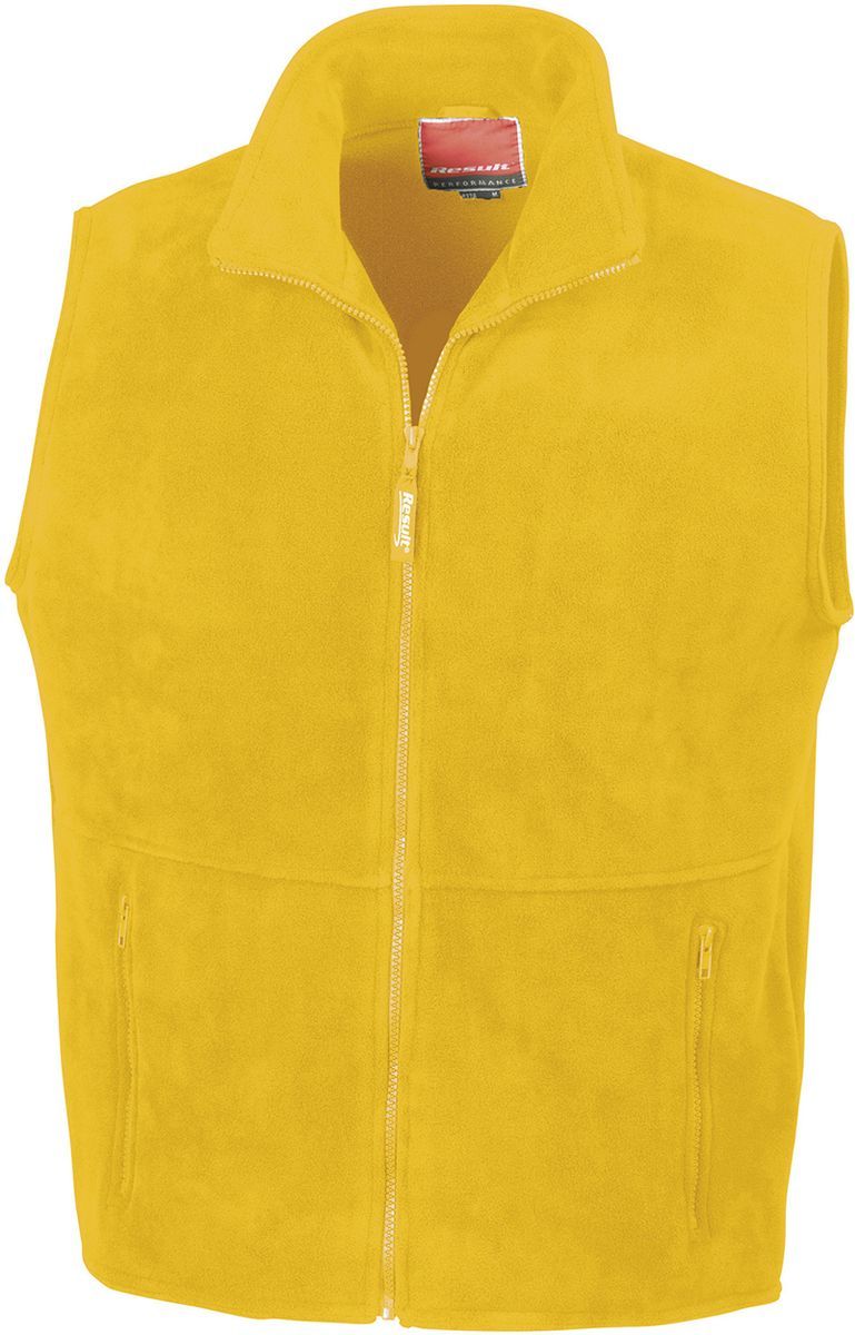 Fleece Bodywarmer Result R037X Yellow