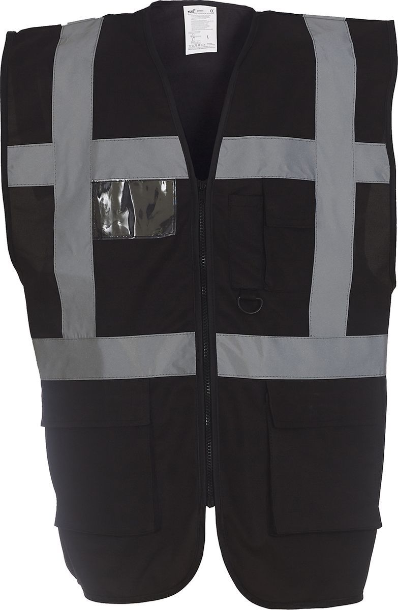 Γιλέκο με ανακλαστικές ταινίες Yoko HVW801 Black
