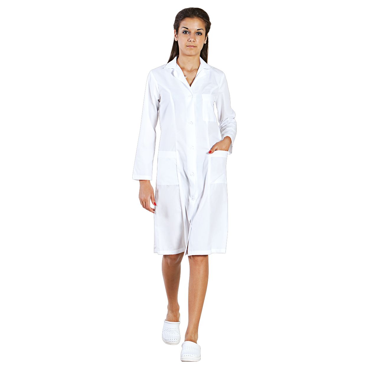 Γυναικεία ρούχα Blooza - ΣΗΜΑΝΤΙΚΟ: Σε περίπτωση διαφοράς τιμής από το κατάστημα ισχύει παντα και μόνο η τιμή του καταστήματος Γυναικεία Ιατρική ποδιά M6 BEUNIQUE 20802001 White