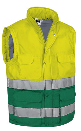 Γιλέκο Hi-Vis BERGEN Valento Fluo Yellow-Kelly Green