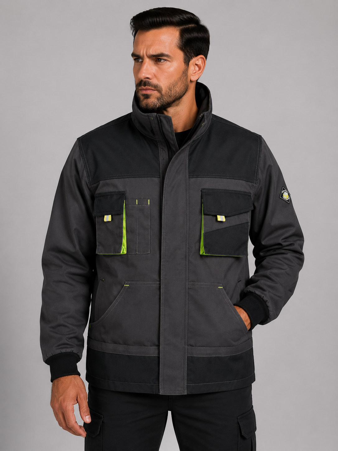 Μπουφάν εργασίας KASTOR Stenso Dark Grey
